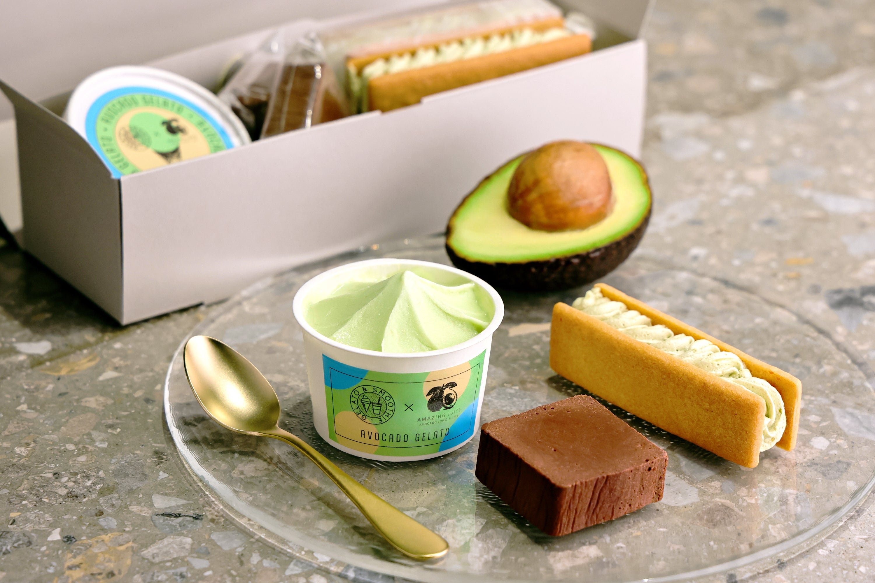 アボカドスイーツセット（アボカドジェラート入り） | AMAZING JUICE