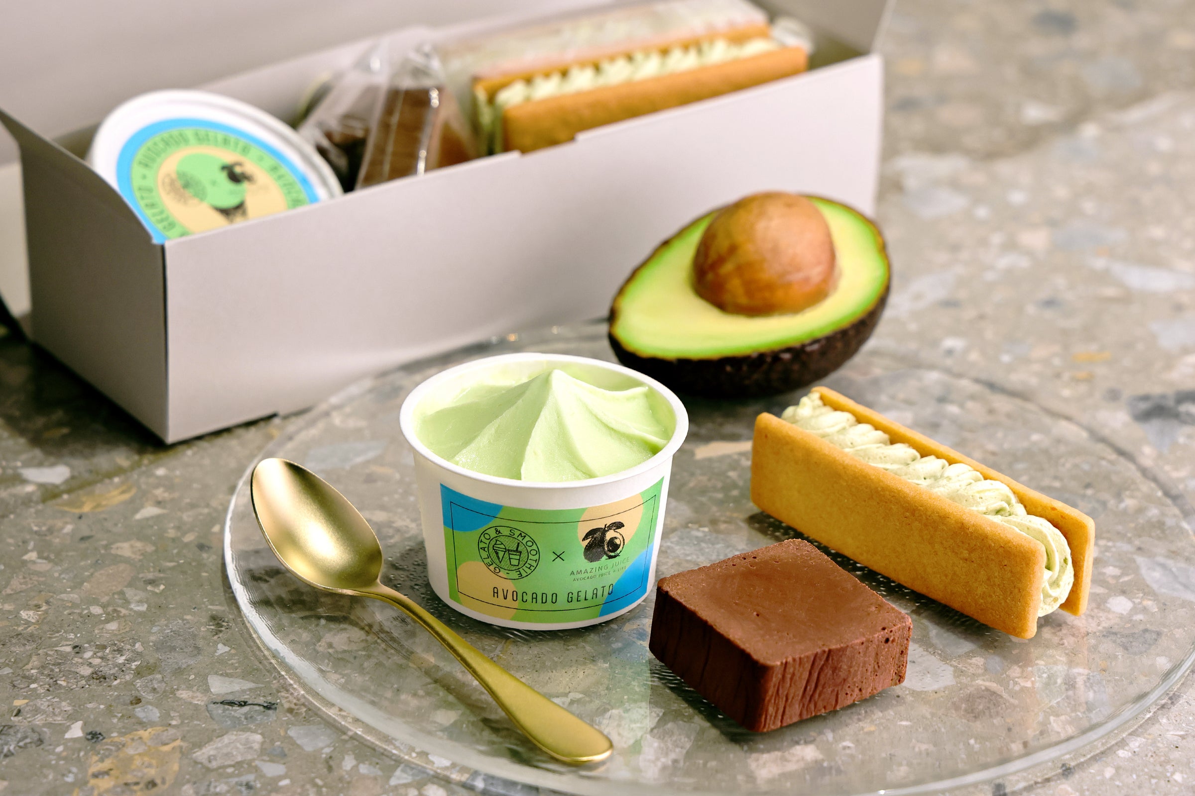 アボカドスイーツセット（アボカドジェラート入り） | AMAZING JUICE
